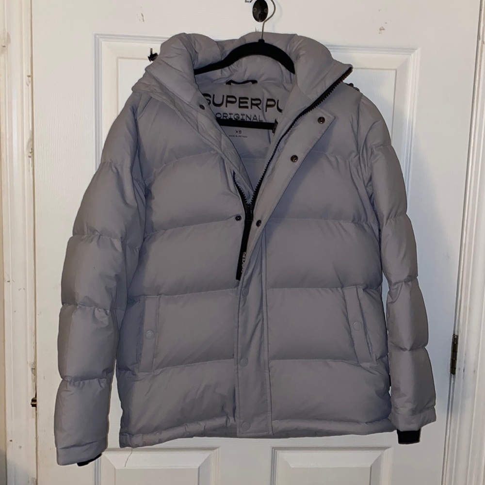 Aritzia Superpuff original in marble grey